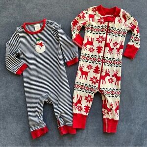 Hanna Andersson & Boden Christmas Onesies Bodysuits Baby Size 3-6 Months